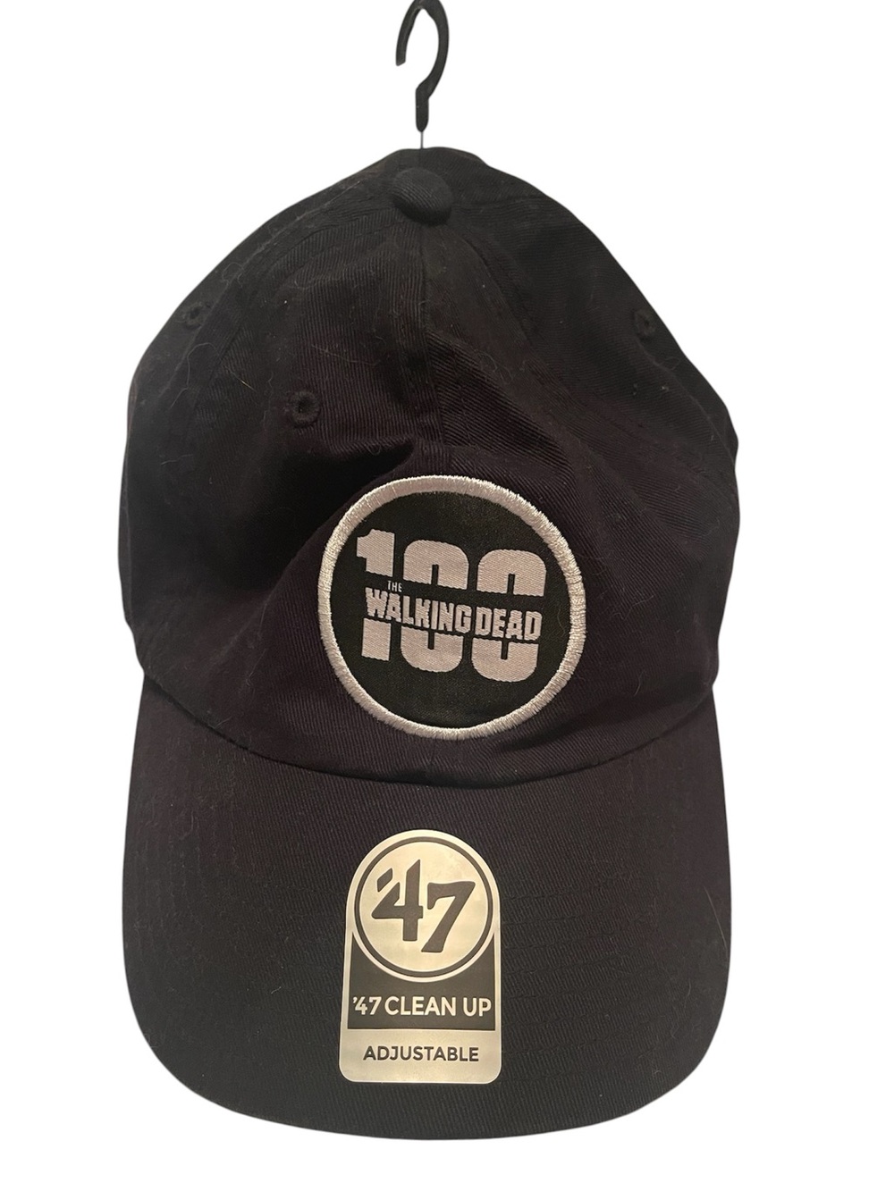47 Black AMC “The Walking Dead” 100 Episodes Embroidered Baseball Cap NWT